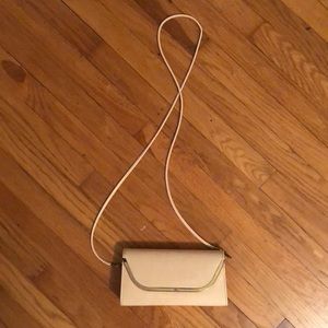 Bapy Pink/ Nude Leather Clutch